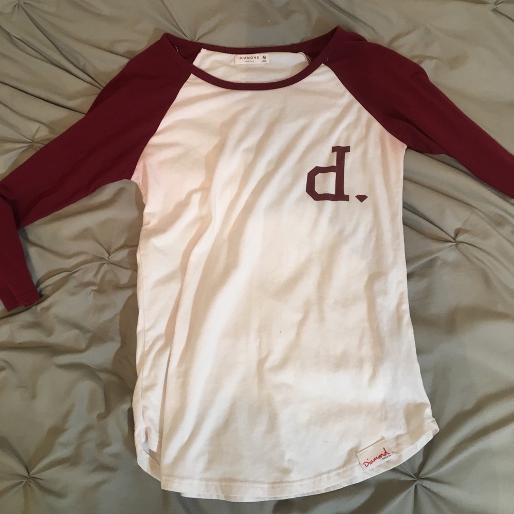 Diamond supply baseball T-shirt women’s M